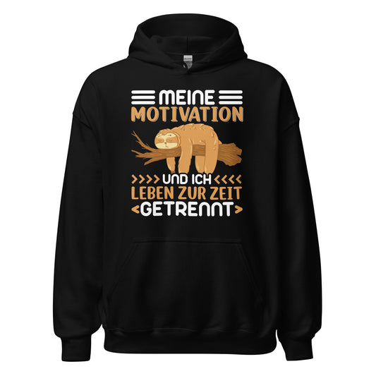 Lustiger Motivation Hoodie - Motivation und ich getrennt!