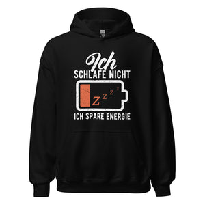 Lustiger Energiespar Hoodie - Ich schlafe nicht!
