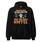 Lustiger Hoodie mit Spruch "Hauptsache der frühe Vogel säuft nicht meinen Kaffee" für Koffeinliebhaber