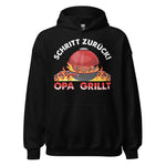 Cooler Opa Grill-Kapuzenpullover | Spruch: "Schritt zurück! OPA grillt"