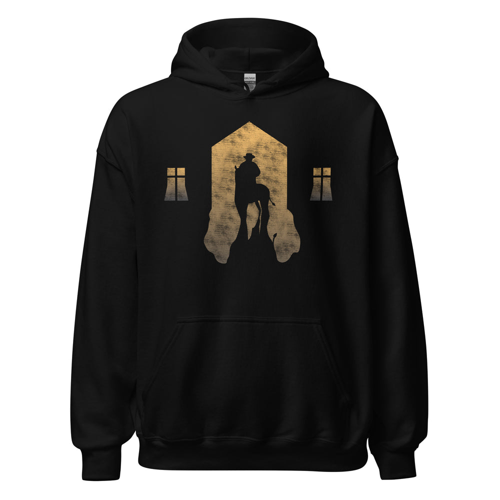 Retro Vintage Hoodie mit Pferdesilhouette - Ein Hauch von Nostalgie!