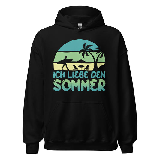 Ich liebe den Sommer Hoodie | Sommerliebe Kapuzenpullover