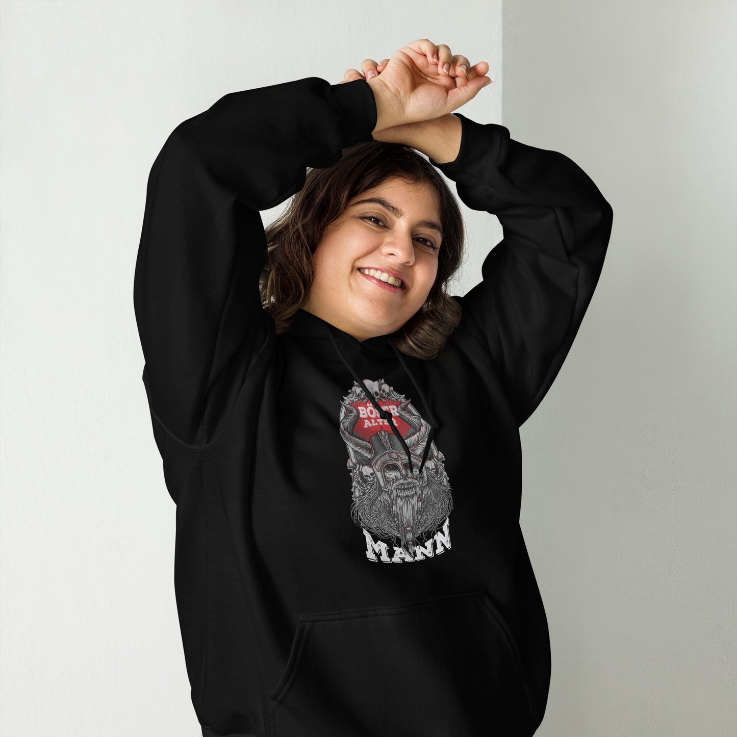 Böser alter Mann! Vikinger Style Hoodie | Lustiger Kapuzenpullover