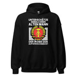 Unterschätze niemanden! DDR-Aufwuchs Hoodie | Zeitgeschichtlicher Kapuzenpullover