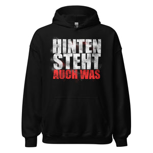 Hinten steht auch was! Funny Slogan Hoodie | Witziger Kapuzenpullover