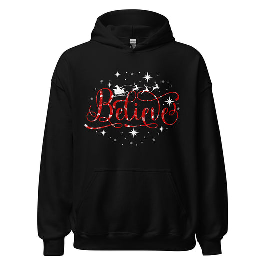 Believe Christmas Hoodie - Glaube an Weihnachten Kapuzenpullover