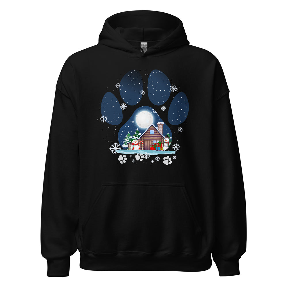 Christmas Paw Hoodie - Weihnachts Pfote Design Kapuzenpullover