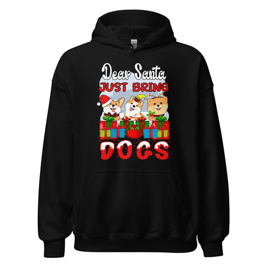 Dear Santa, Just bring Dogs! Hoodie - Weihnachten Hunde Kapuzenpullover
