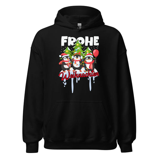 Frohe Weihnachten! Lustige Pinguine Hoodie - Festlicher Kapuzenpullover für fröhliche Tage