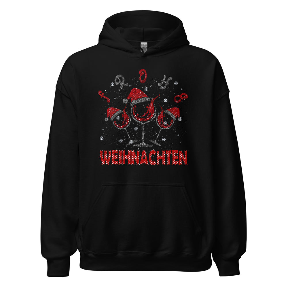 Frohe Weihnachten! Weinliebhaber Hoodie - Festlicher Kapuzenpullover für genussvolle Tage