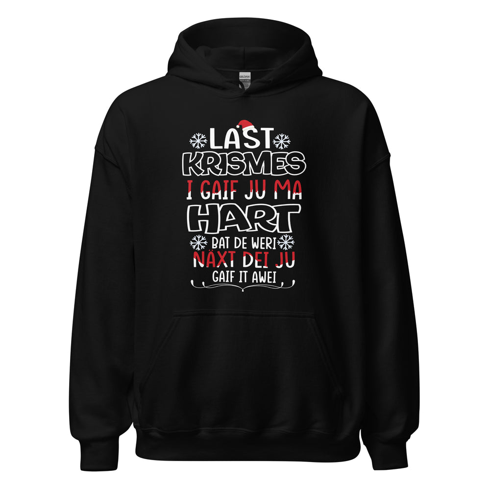 Funny Weihnachts-Hoodie: 'Last Christmas' Typo Edition