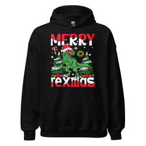 Merry Rexmas Christmas Hoodie: Spaß mit Dinos unterm Tannenbaum