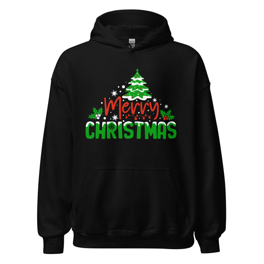 Merry Christmas Tree Hoodie – Festlicher Baum für winterliche Wärme