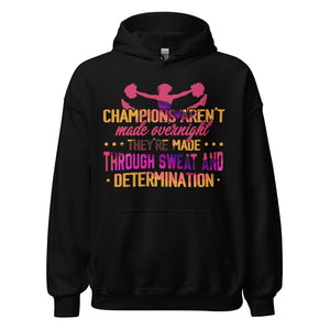 Champions entstehen nicht über Nacht: Hoodie für echte Cheerleading Fans!