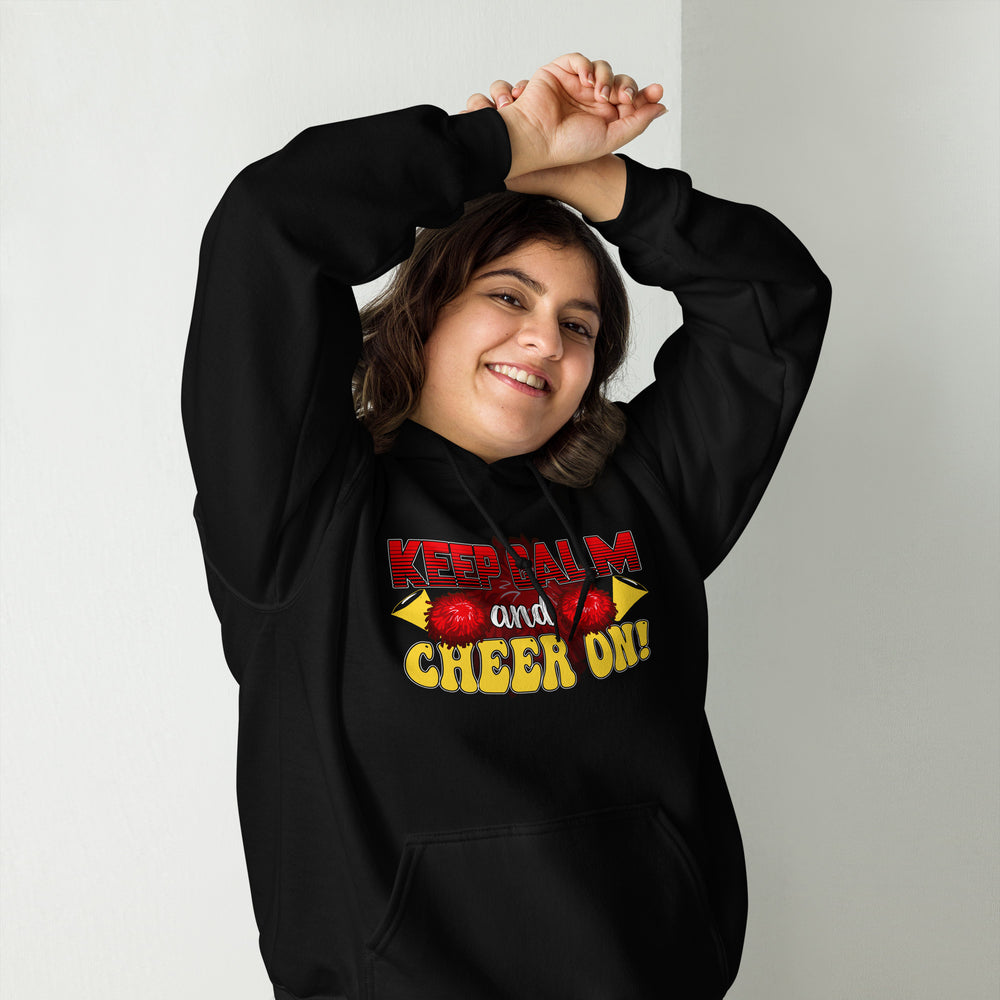 Hoodie mit Motto: Keep Calm and CHEER ON! Cheerleading Power