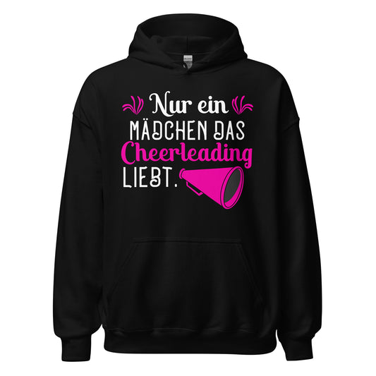 Hoodie mit Statement: Nur ein Mädchen, das Cheerleading LIEBT! Stylish und stark.