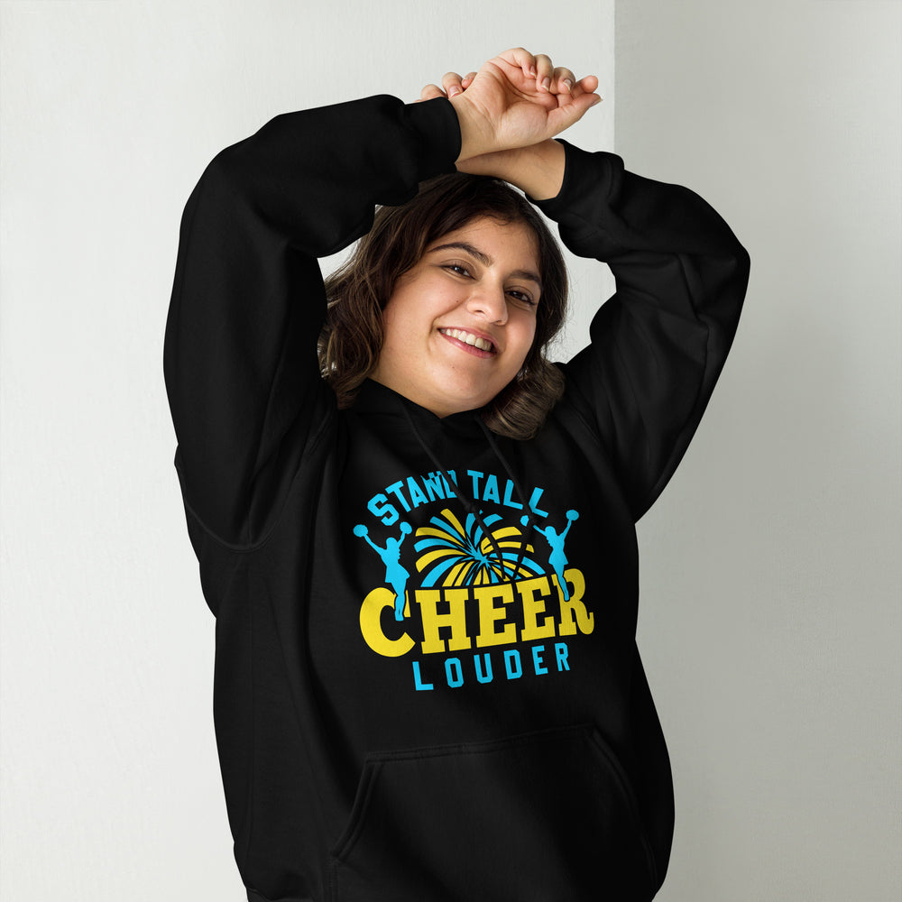 Hoodie mit Statement: Stand Tall! CHEER Louder! Inspiriere mit Stil.