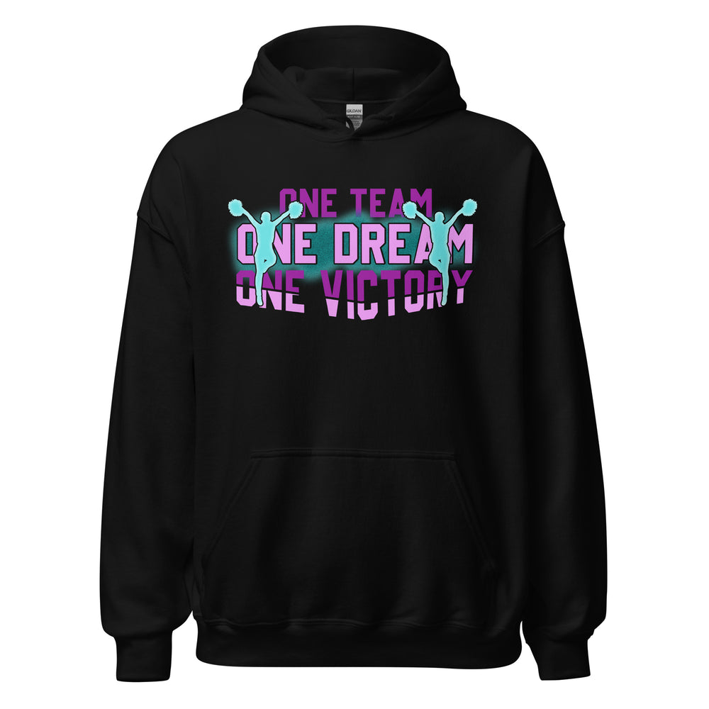 Hoodie mit Motto: One Team, One Dream, One Victory! Cheerleader Vibes