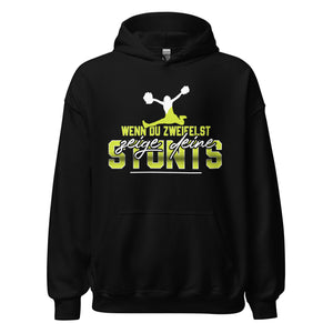 Stunts voller Selbstvertrauen: Cheerleader Fan Hoodie mit motivierendem Spruch