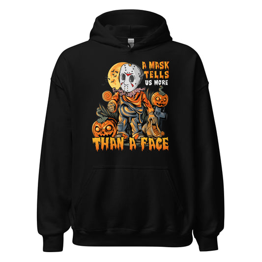 Halloween Hoodie: A Mask tells more than a Face - Einzigartiges Kapuzenpullover Design