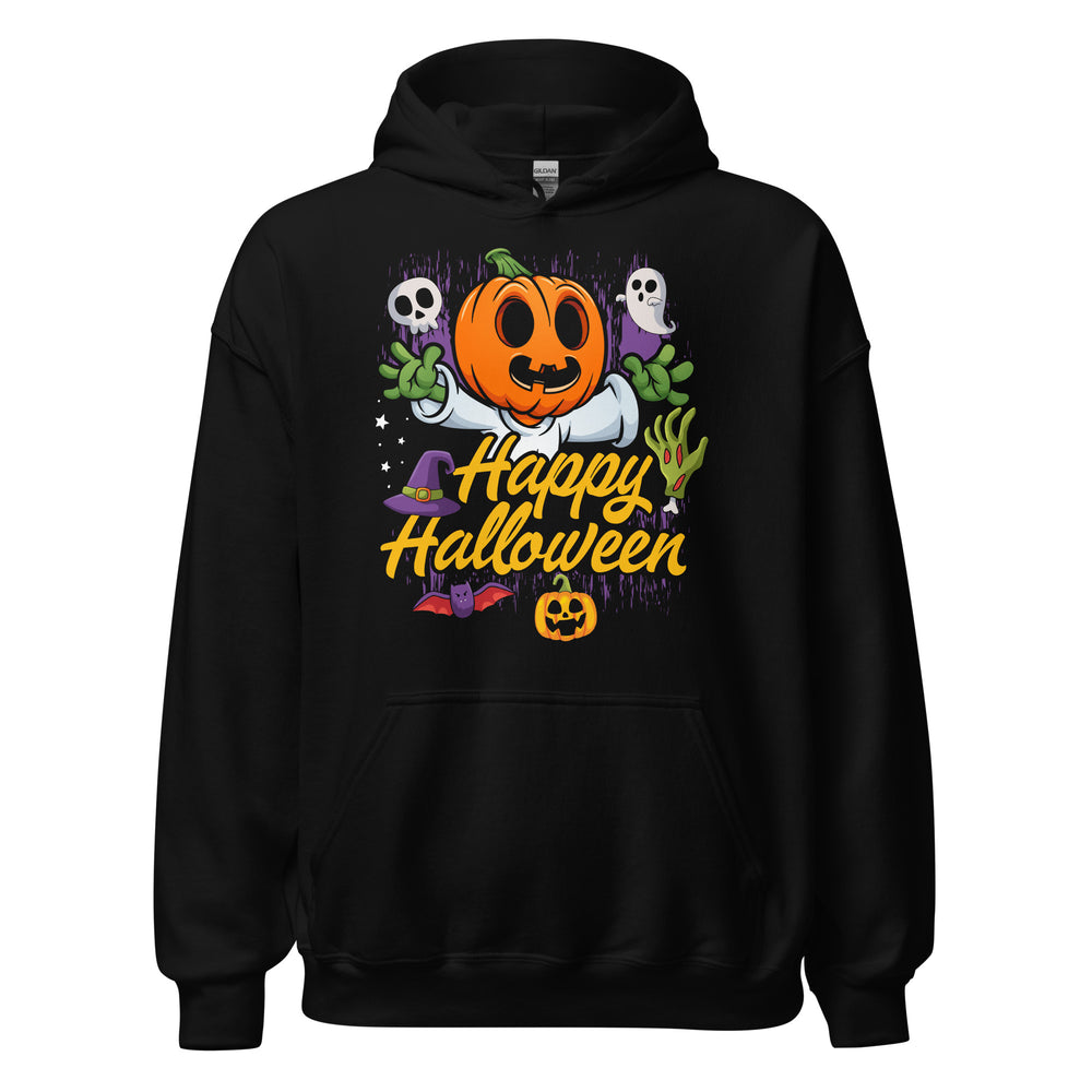 Halloween Hoodie: Happy Halloween - Kürbis Zeit für gruseligen Style