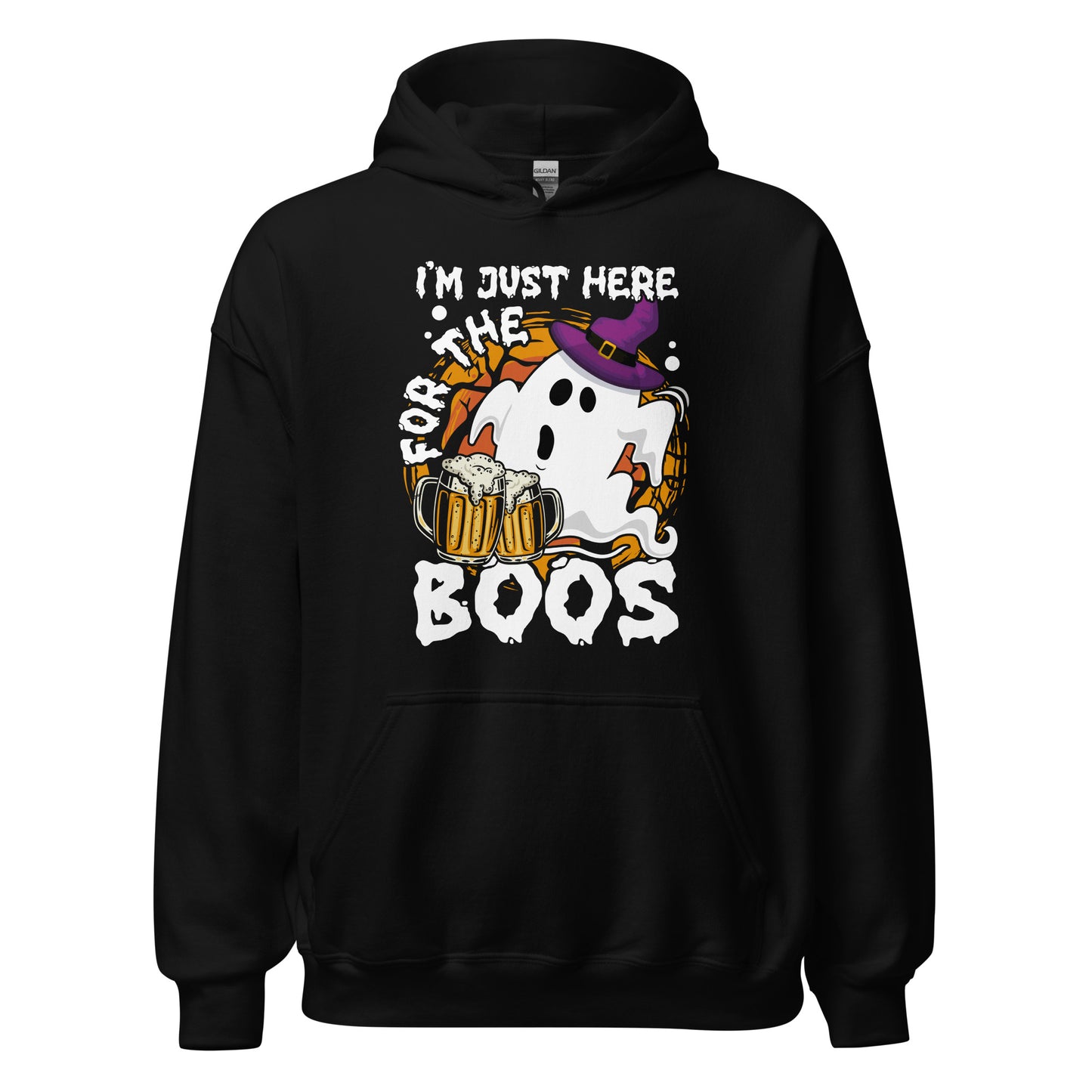Halloween Hoodie: I am just here for the BOOS! - Gruseliger Kapuzenpullover mit Stil