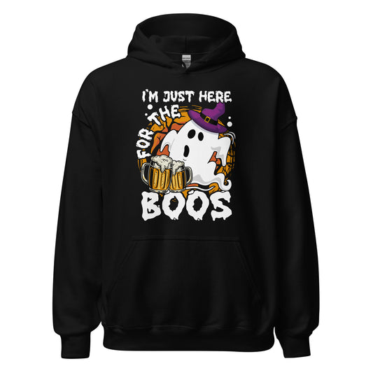 Halloween Hoodie: I am just here for the BOOS! - Gruseliger Kapuzenpullover mit Stil