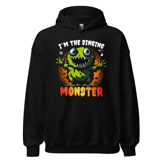Halloween Hoodie: I am the singing MONSTER - Lustiger Kapuzenpullover für Gruselspaß