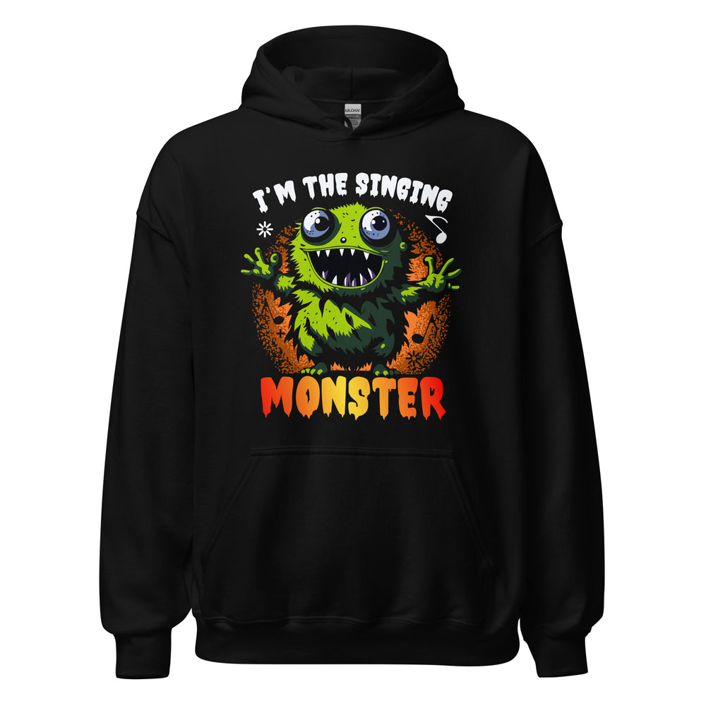 Halloween Hoodie: I am the singing MONSTER - Lustiger Kapuzenpullover für Gruselspaß