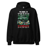 Halloween Hoodie: I am ready to CRUSH Zombies - Gruseliger Kapuzenpullover mit Power