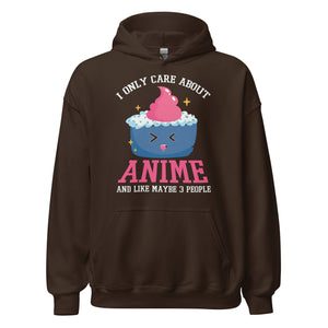 I only care about Anime! Hoodie | Stylischer Kapuzenpullover für Anime-Liebhaber