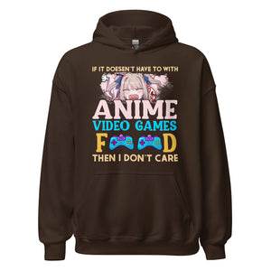 Anime, Videogames & Food! Hoodie | Stylischer Kapuzenpullover für Anime-Fans