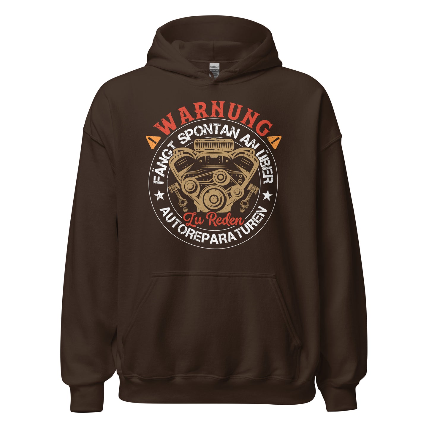 Warnung, spricht einfach so über Autoreparaturen Hoodie | Stylischer Kapuzenpullover für Autoliebhaber