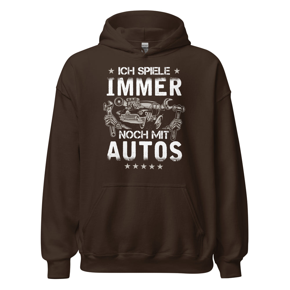 Hochwertiger Hoodie "Ich spiele immer noch mit Autos" für Autoenthusiasten