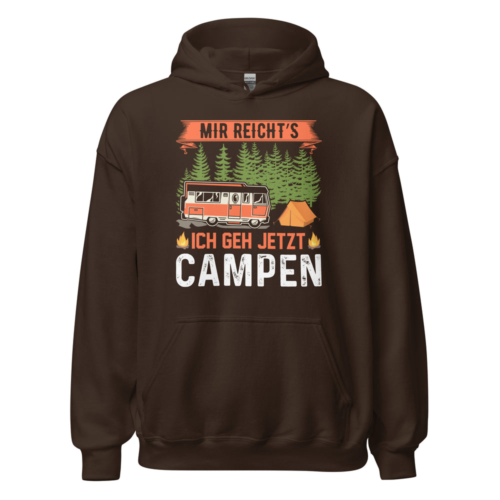 Mir reichts, ich geh jetzt Campen Hoodie | Outdoor-Kapuzenpullover für Naturabenteurer