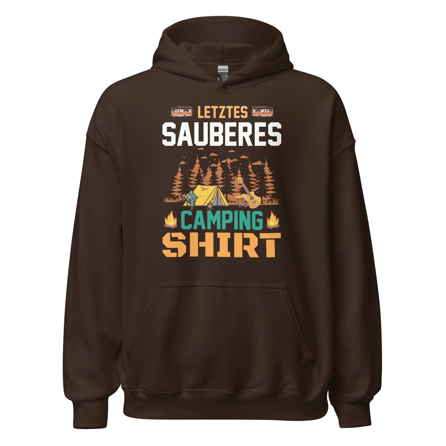 Letztes sauberes Camping Shirt Hoodie | Outdoor-Kapuzenpullover für Campingliebhaber