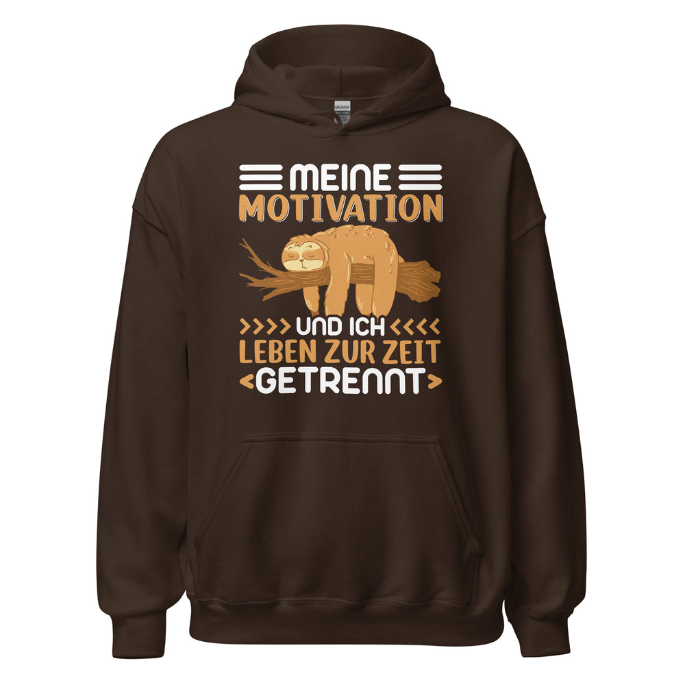 Lustiger Motivation Hoodie - Motivation und ich getrennt!