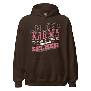 Selbstbestimmter Hoodie - F*ck Karma, ich regel das!