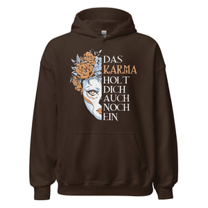 Das Karma holt dich ein!" - Trendiger Kapuzenpullover