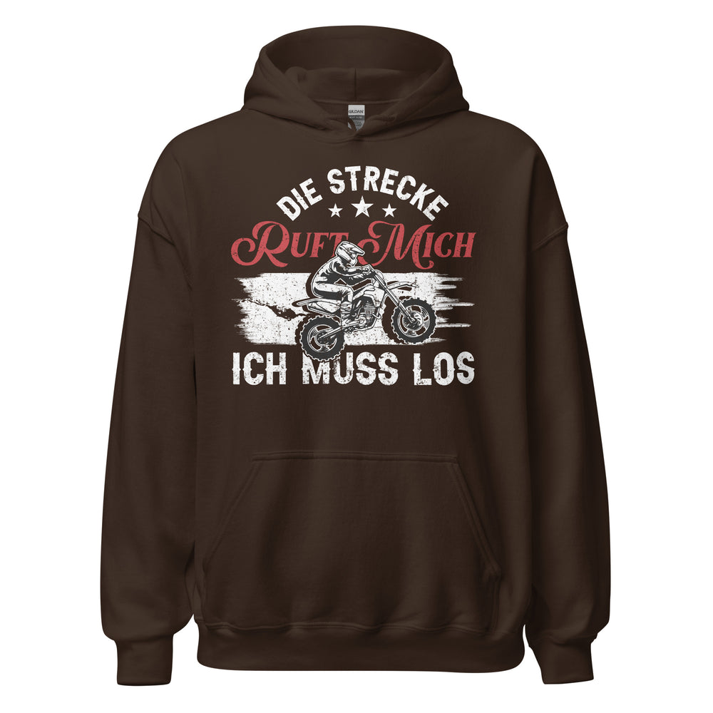 Motocross Kapuzenpullover - Die Strecke ruft, ich muss los!