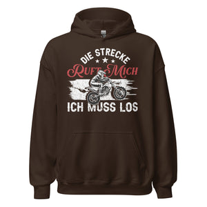 Motocross Kapuzenpullover - Die Strecke ruft, ich muss los!