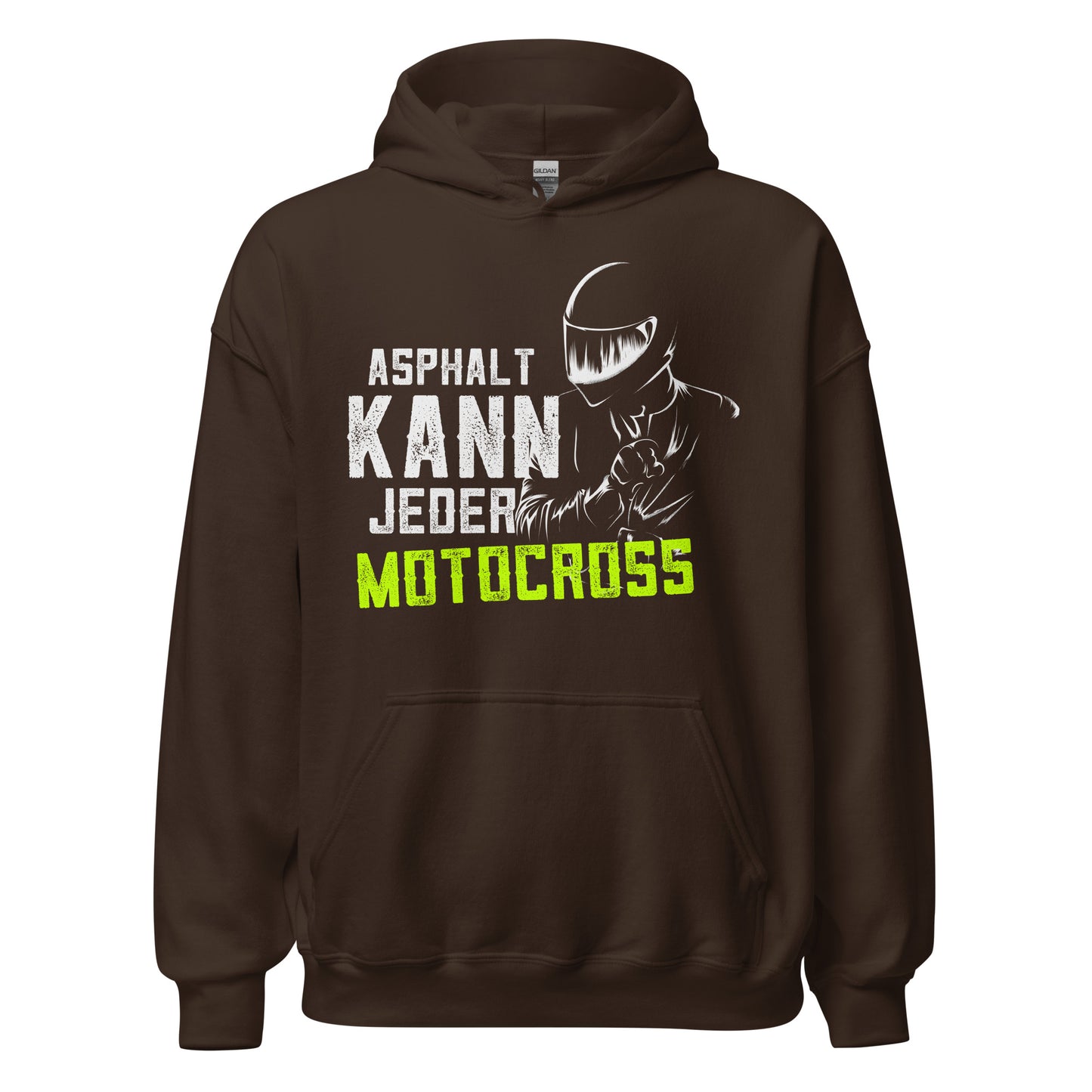 Trendiger Motocross-Kapuzenpullover | Spruch: "Asphalt kann jeder! MOTOCROSS!"