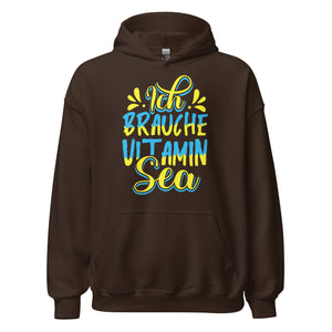 Ich brauche Vitamin SEA! Hoodie | Strandliebhaber Kapuzenpullover