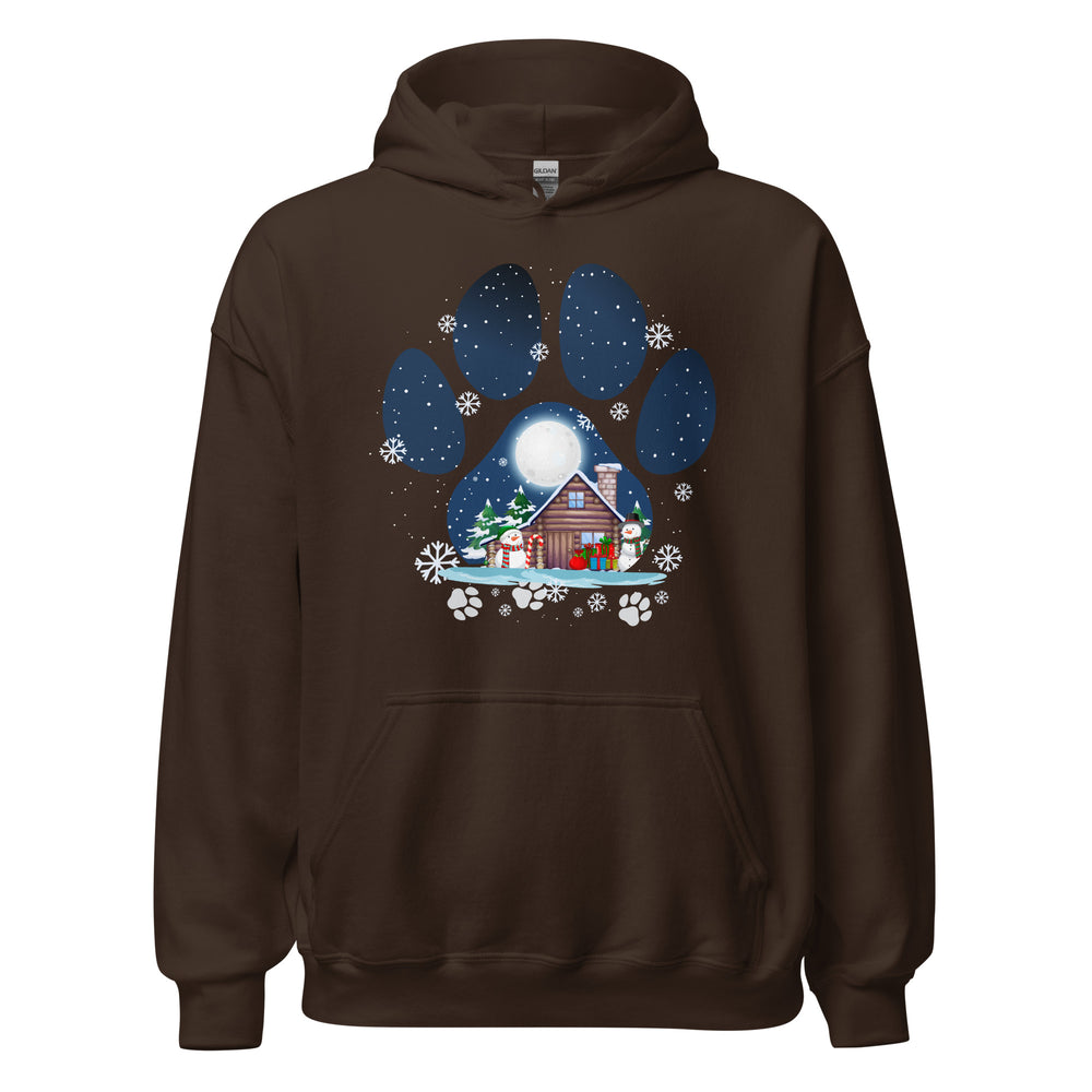 Christmas Paw Hoodie - Weihnachts Pfote Design Kapuzenpullover