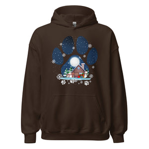 Christmas Paw Hoodie - Weihnachts Pfote Design Kapuzenpullover