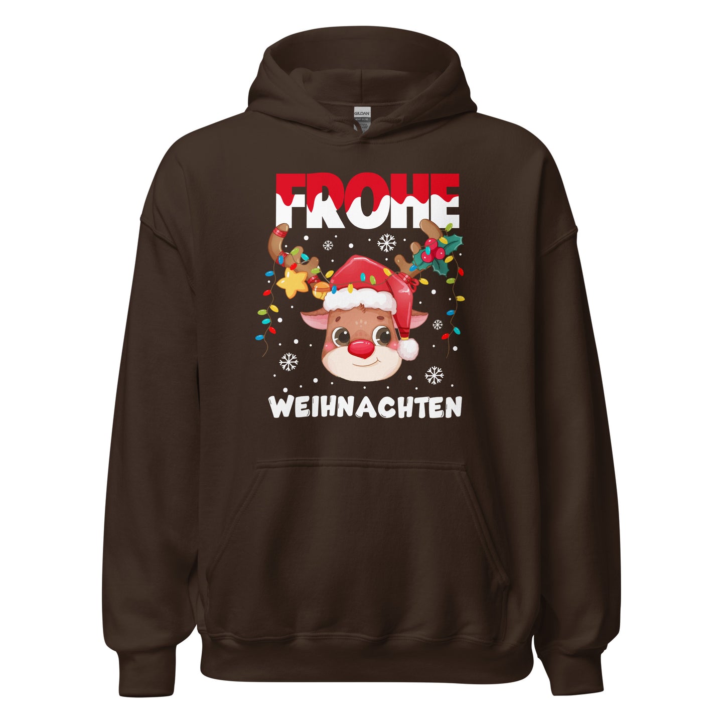 Frohe Weihnachten! Süßes Rentier Hoodie - Festlicher Kapuzenpullover für winterlichen Charme