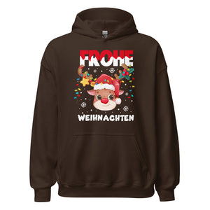 Frohe Weihnachten! Süßes Rentier Hoodie - Festlicher Kapuzenpullover für winterlichen Charme
