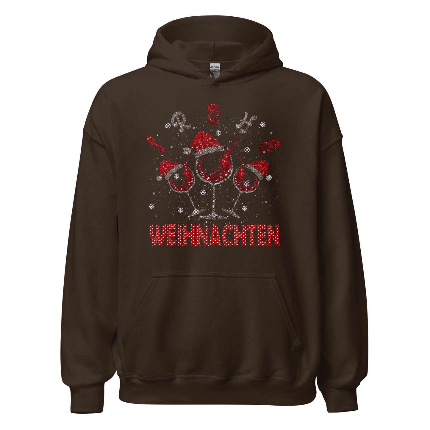 Frohe Weihnachten! Weinliebhaber Hoodie - Festlicher Kapuzenpullover für genussvolle Tage