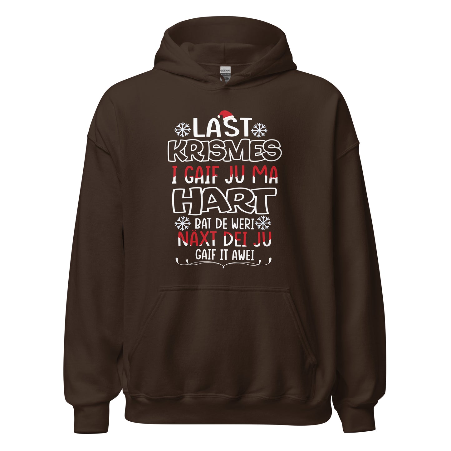 Funny Weihnachts-Hoodie: 'Last Christmas' Typo Edition