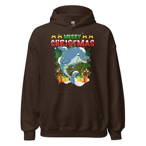 Merry Christmas Dolphin Hoodie - Weihnachtsfreude mit einem verspielten Delfin-Touch